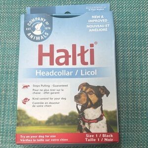 Halti Black Headcollar for Dogs - Size 1